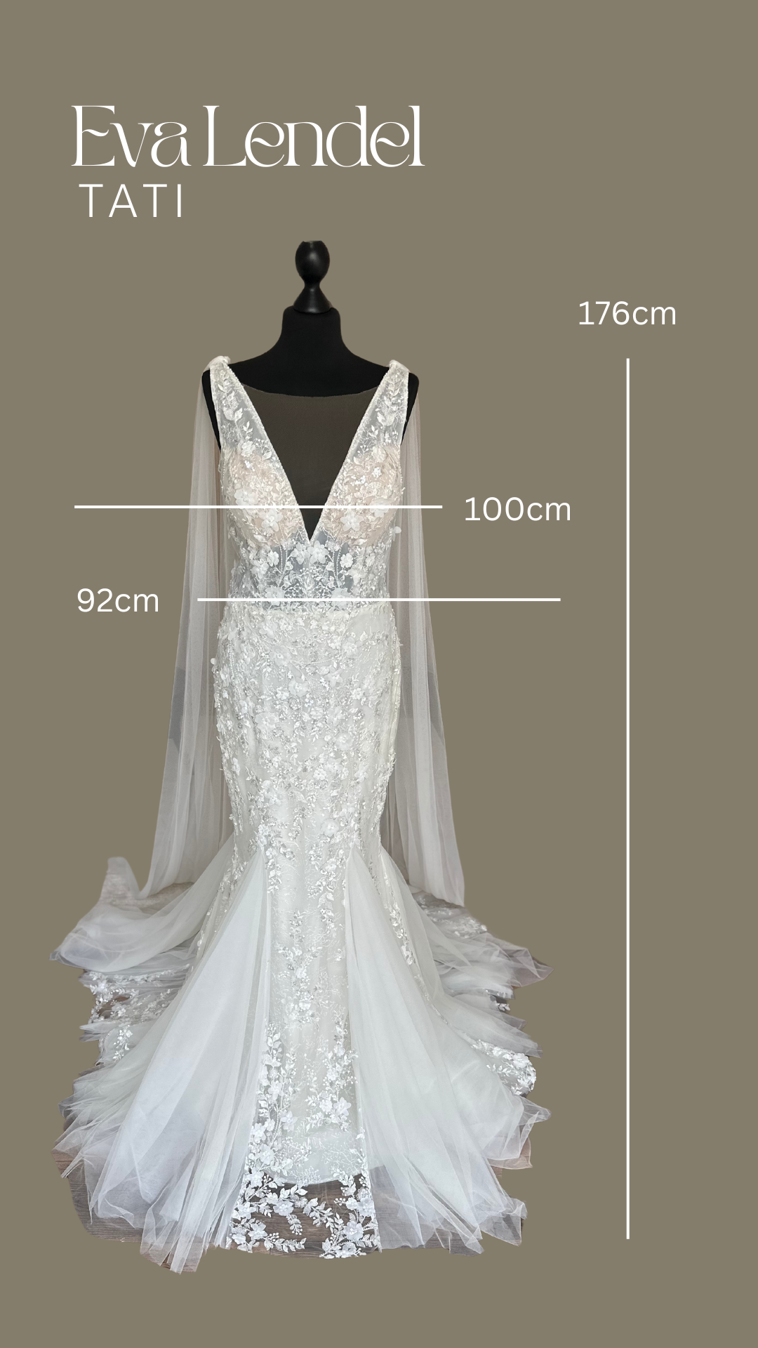 Eva Lendel - Tati - Bridal size 14