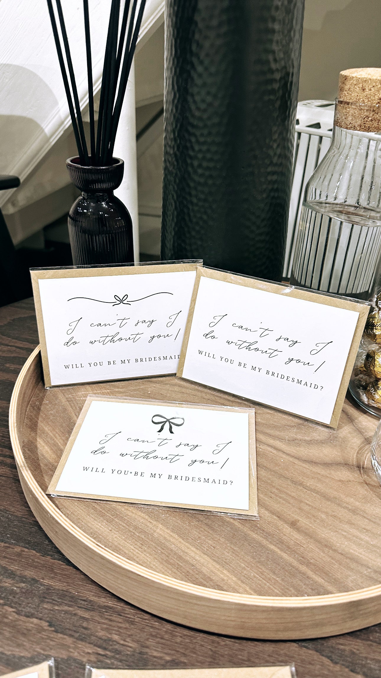 Bridal party cards