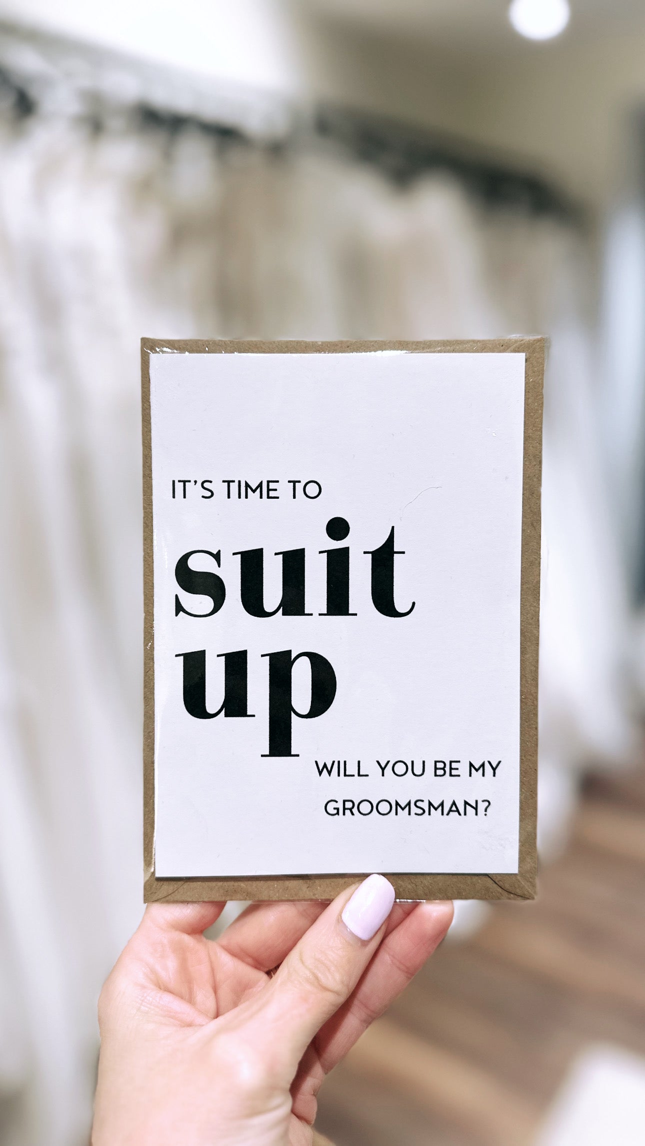 Bridal party cards