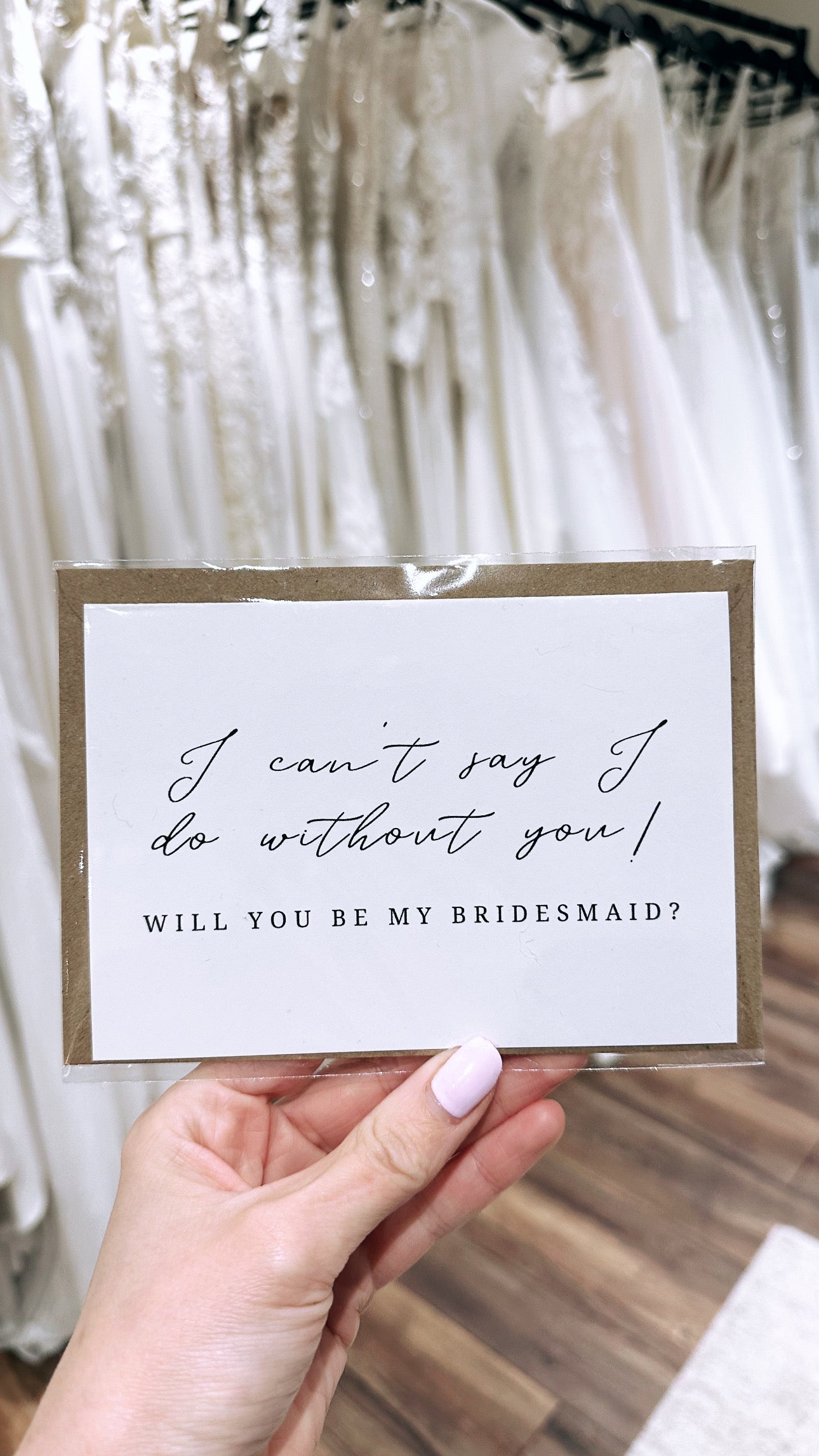 Bridal party cards