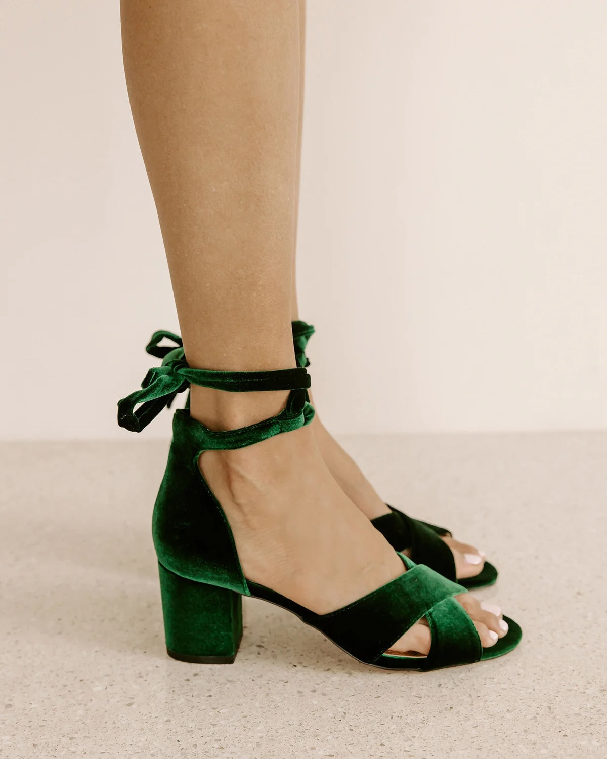 Forever sole - emerald green heels