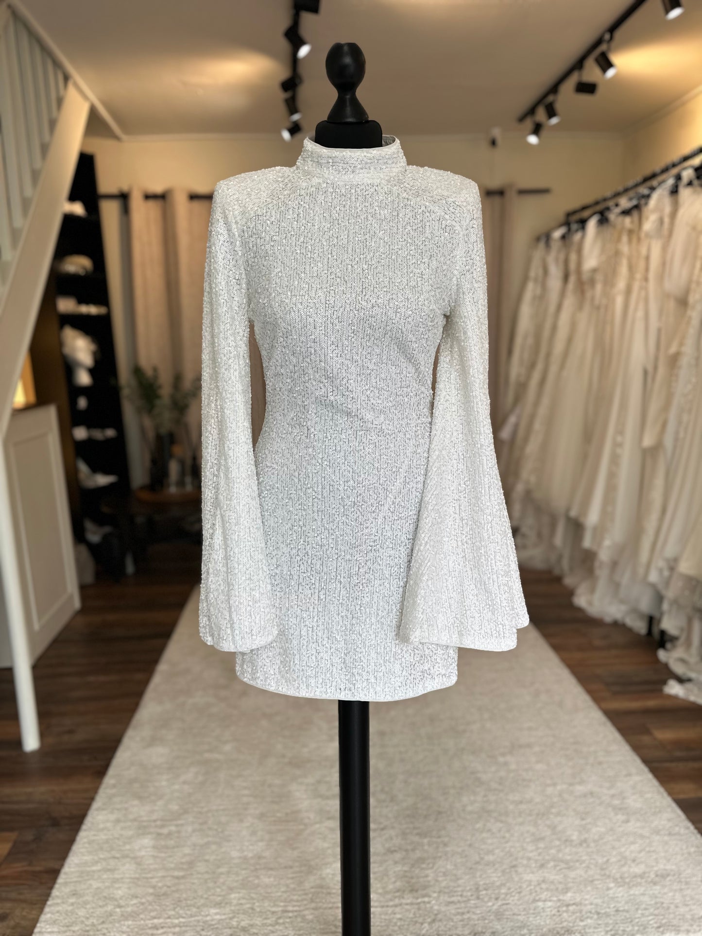 White sequin mini dress - Size 8