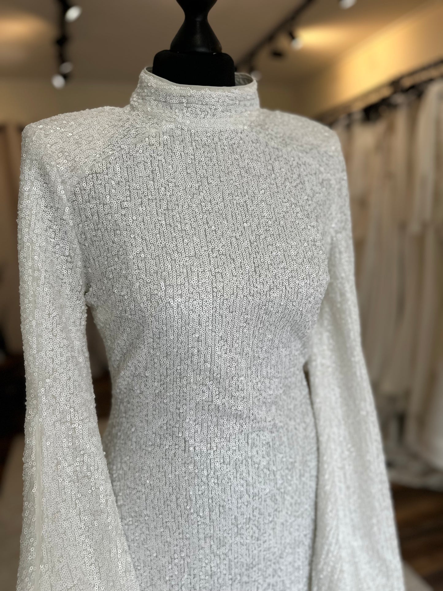 White sequin mini dress - Size 8