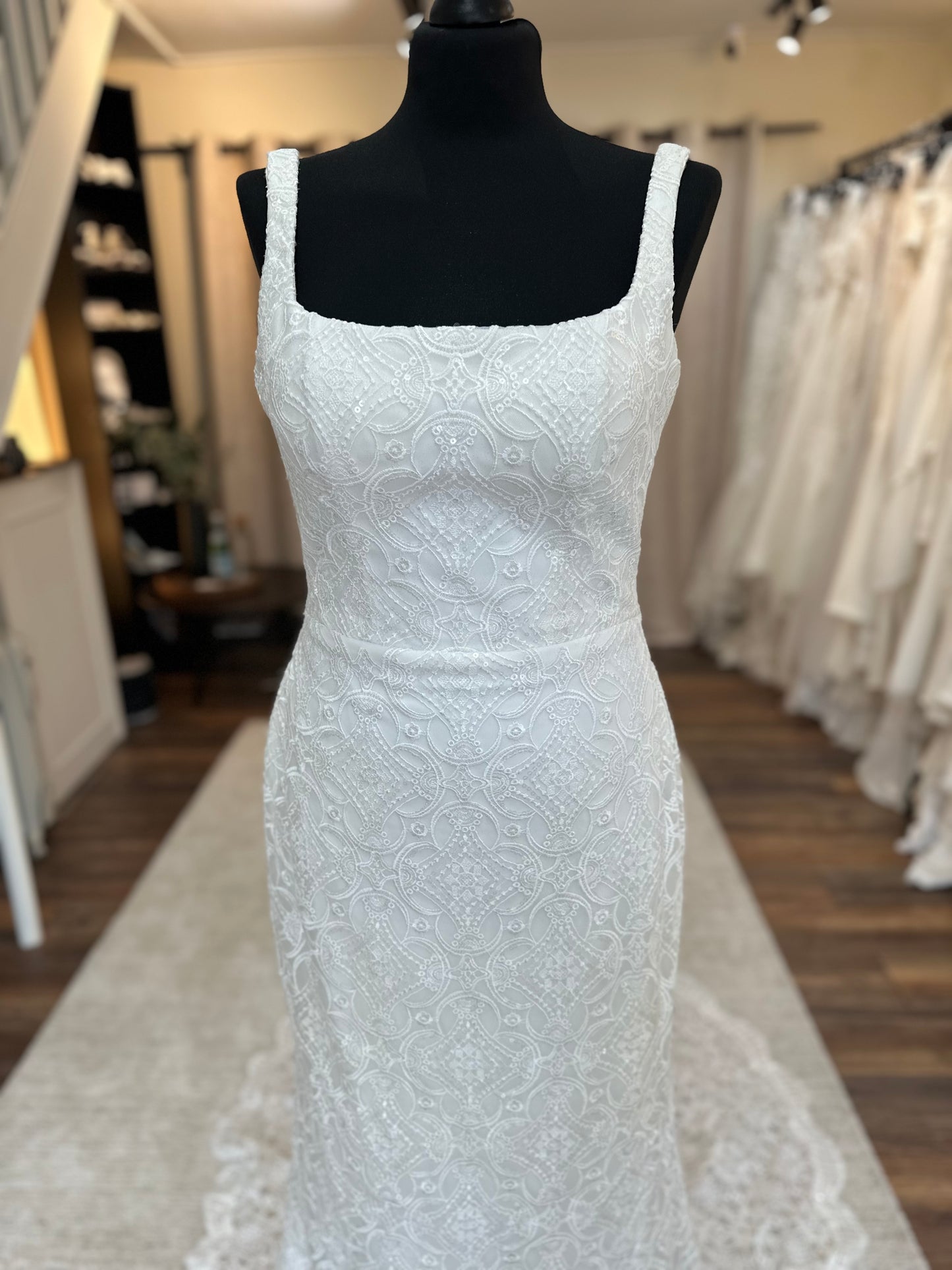 Madi Lane - Adelaide + overskirt + sleeves - Bridal size 10