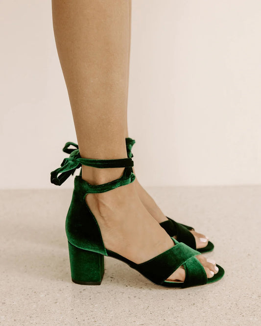 Forever sole - emerald green heels