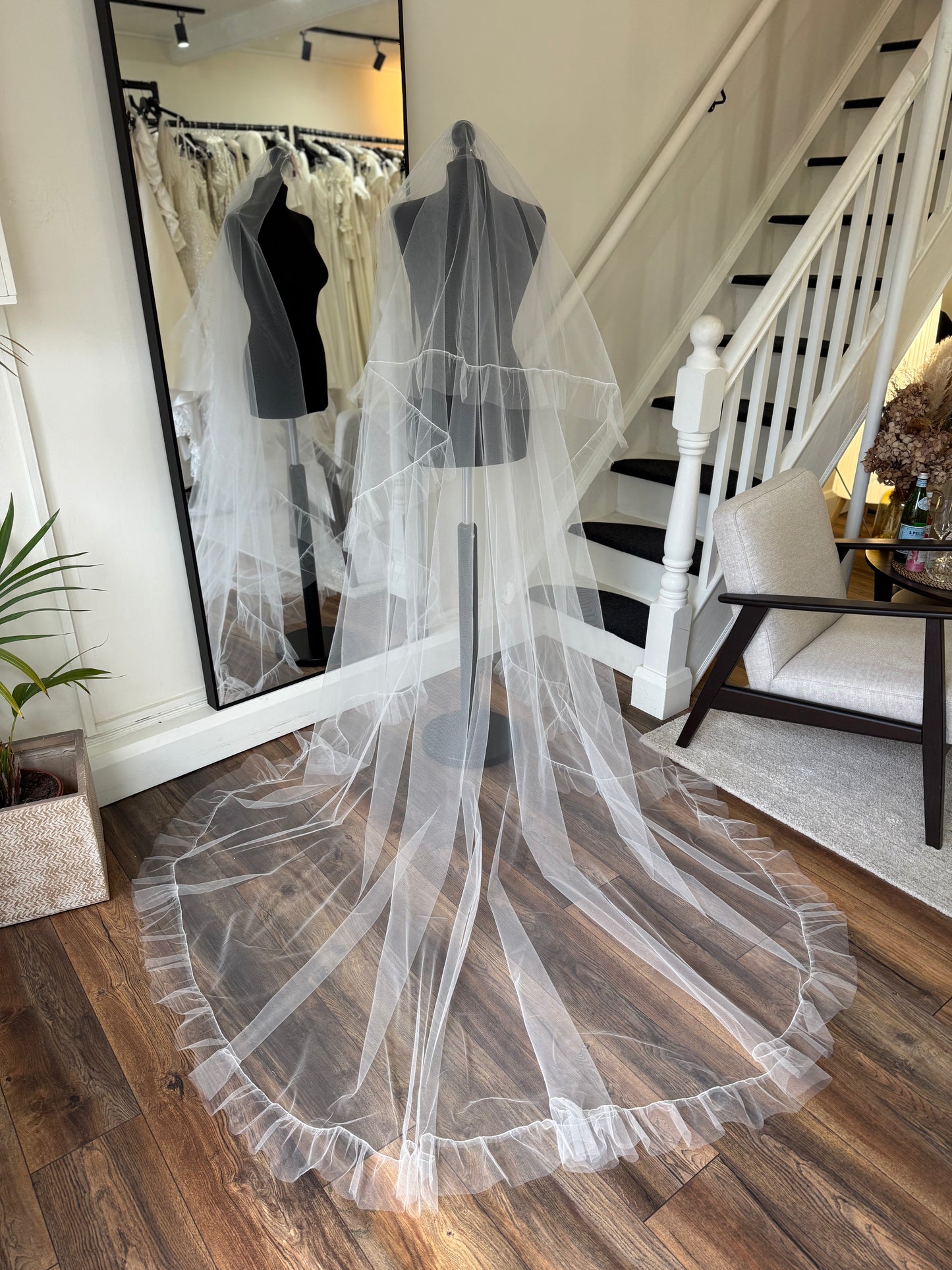 Elizabeth Dickens - Ballerina - two tier ruffle edge in ivory