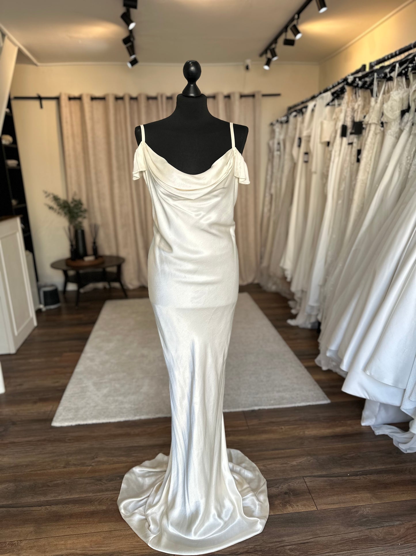 Covet - Bespoke champagne slip dress - Size 10