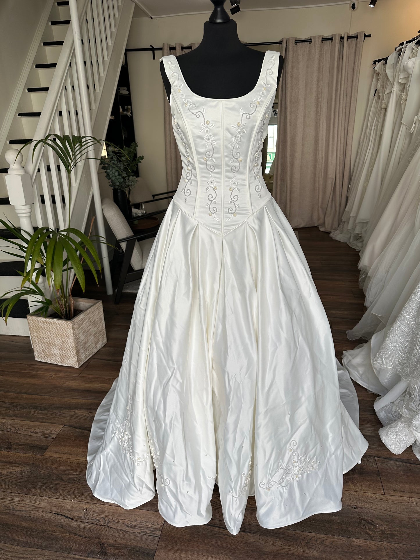 'Goldie' - Vintage 90s drop waist gown - Bridal size 8