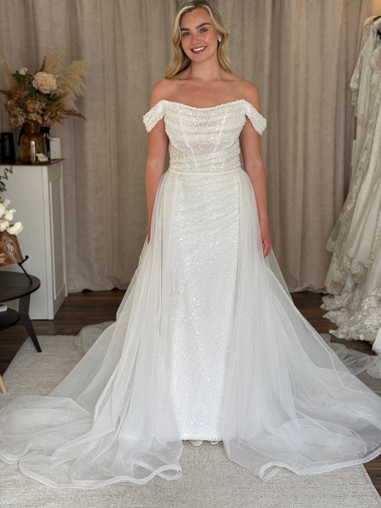 Luce Sposa - Remi - Bridal size 12 + overskirt