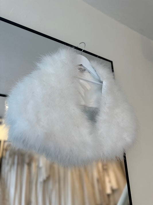 Real feather wrap - Ivory